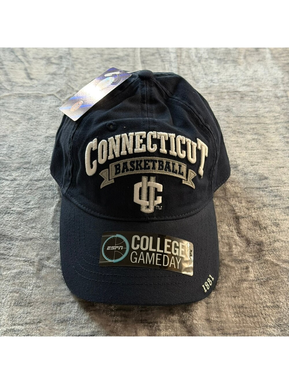 Connecticut Huskies Basketball Hat NCAA ESPN College Gameday OSFA